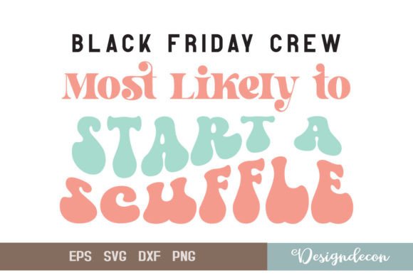 Black Friday Crew Retro Sublimation SVG for Crafts and Graphics