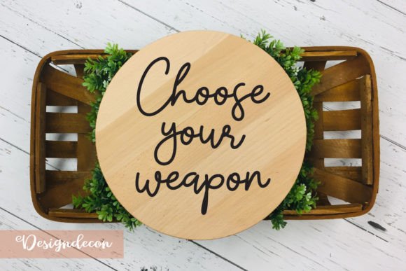 Choose Your Weapon Quote Lettering Svg for Crafts and Graphics