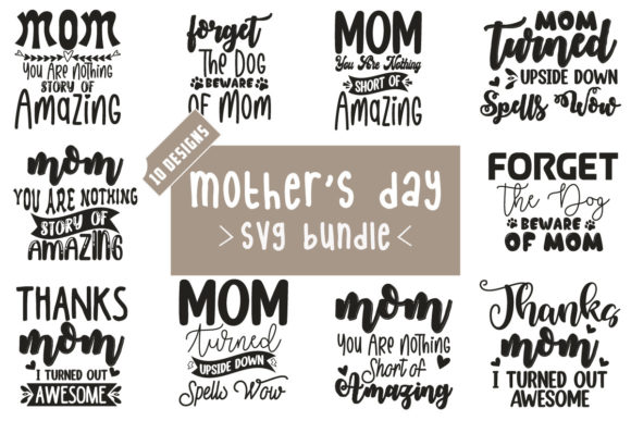 Mother’s Day SVG Bundle for Crafts and Graphics